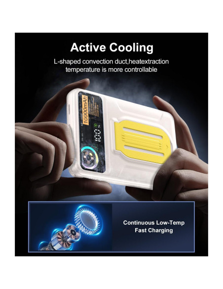 Banco de Poder Magnético 10000mAh Cargador Inalámbrico Rápido