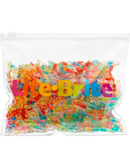 Repuesto Mini Clavos Lite-Brite 1260 Piezas Colores Variados