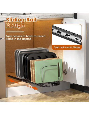 Organizador de Gabinete Housolution con 10 Divisores Ajustables