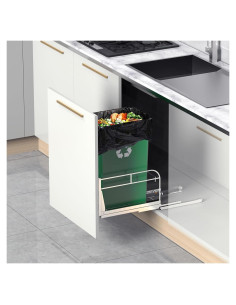 Cesto de Basura Extraíble Bajo Gabinete Jumyee 40L 40.64x27.94cm