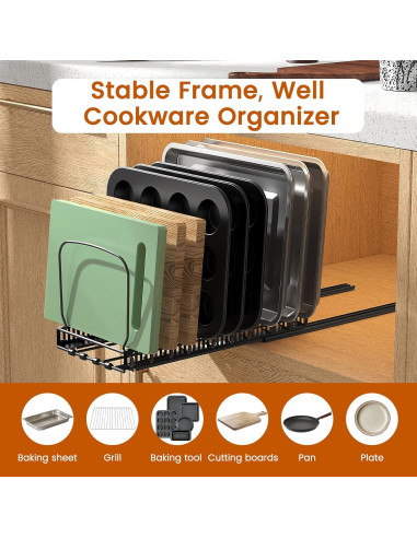 Organizador de Gabinete Housolution con 10 Divisores Ajustables