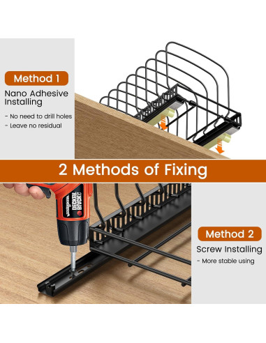 Organizador de Gabinete Housolution con 10 Divisores Ajustables