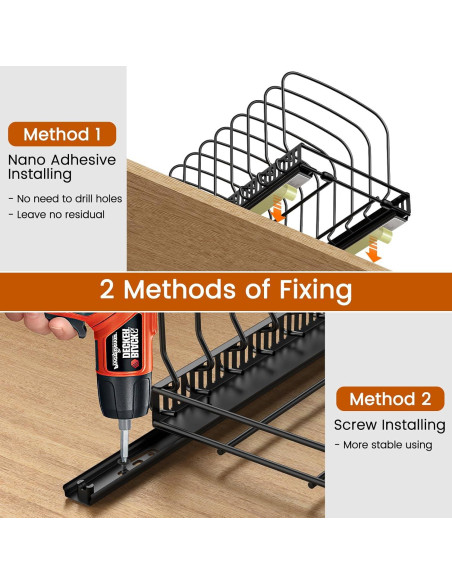 Organizador de Gabinete Housolution con 10 Divisores Ajustables