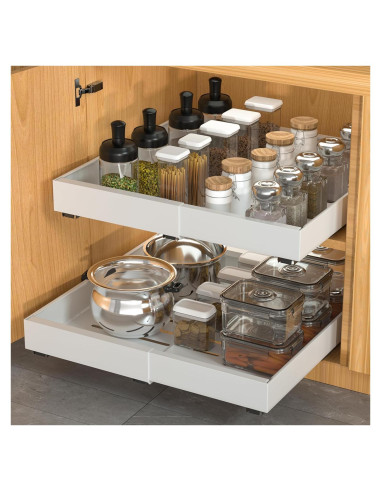 Organizadores de Gabinete Extraíbles DEKAVA 4 Pack Blanco 21 cm