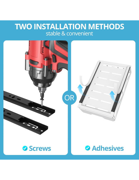 Organizador de Gabinete ZOINLIY Deslizante Metal Blanco 39.9x24.9x10.2 cm