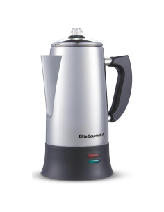 Cafetera Eléctrica Percolador Elite Gourmet EC924 12 Tazas Acero Inoxidable