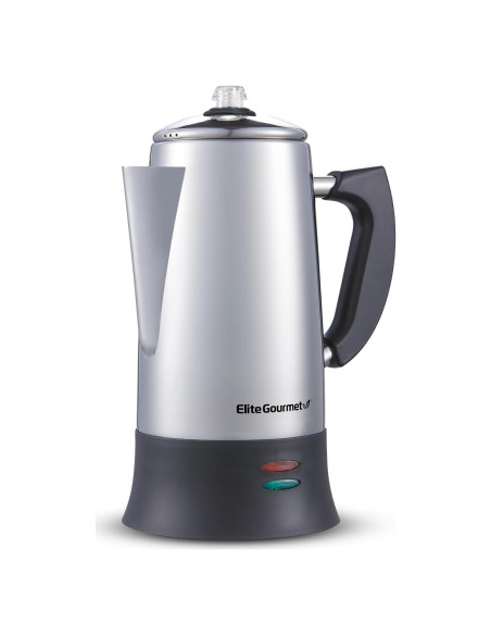 Cafetera Eléctrica Percolador Elite Gourmet EC924 12 Tazas Acero Inoxidable