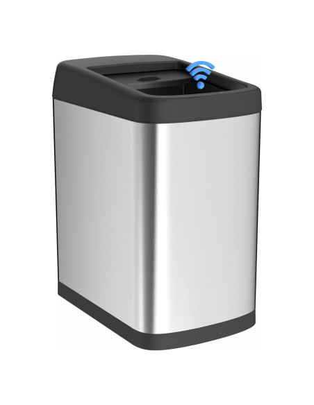 Cubo de Basura ELLO&ALLO 49 L con Sensor de Movimiento Inoxidable