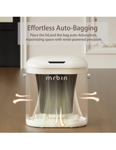 Cubo de Basura Automático MRBIN 12L Blanco Sin Tacto 2