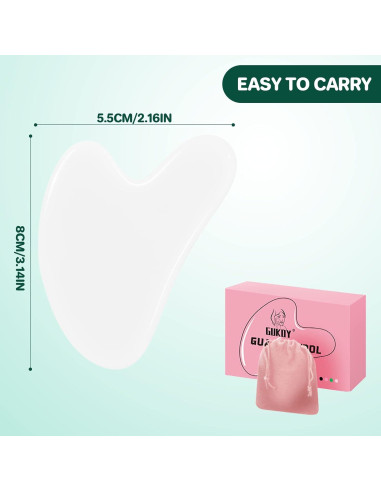 Tabla Gua Sha de Jade Natural GUKOY - Alivio de Tensiones Musculares