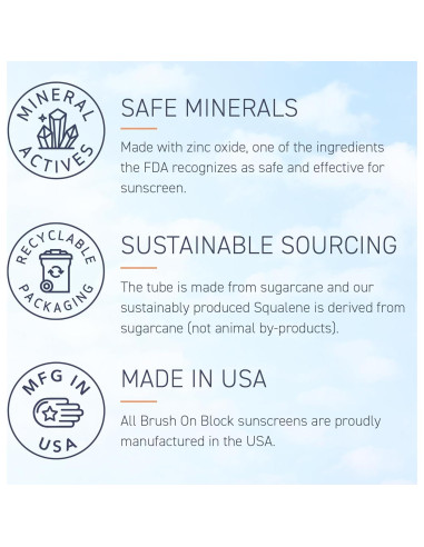 Protector Solar Mineral SPF 50 Brush On Block - Piel Sensible