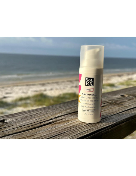 Protector Solar Facial Mineral SolRX SPF 50 - 48g con Niacinamida