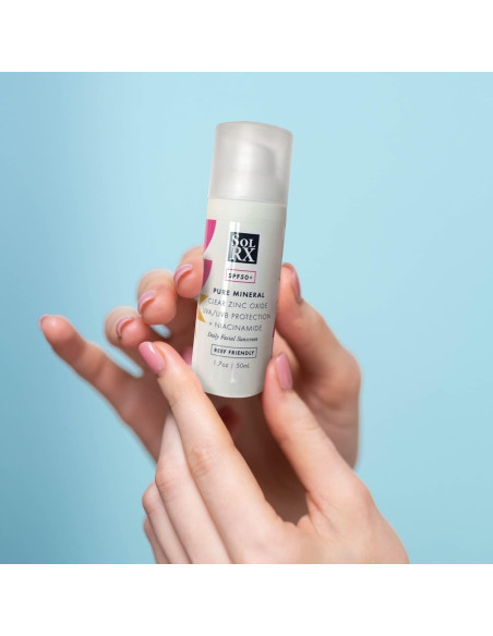 Protector Solar Facial Mineral SolRX SPF 50 - 48g con Niacinamida