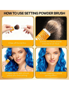 Polvo Mineral Fijador Solar Go Ho SPF 50 Translúcido 42g 2