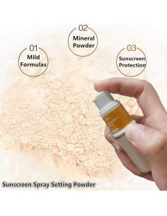 Polvo Mineral Protector Solar Spray Go Ho SPF 50 Translúcido 10g 2