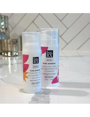 Protector Solar Facial Mineral SolRX SPF 50 - 48g con Niacinamida