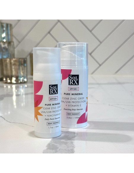 Protector Solar Facial Mineral SolRX SPF 50 - 48g con Niacinamida