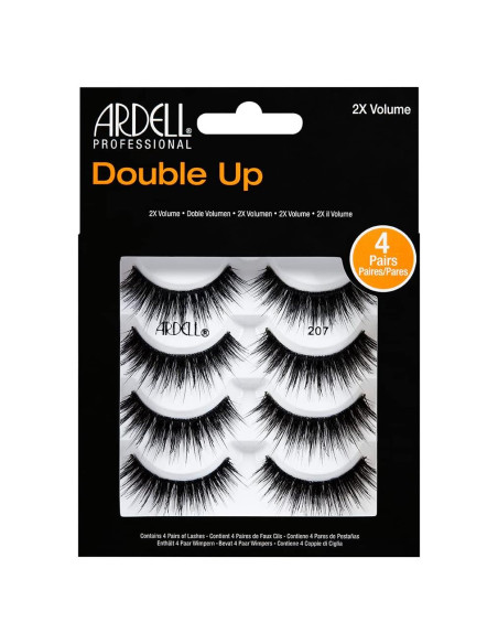 Pestañas Postizas Ardell Doble 207 - Volumen Doble, 4 Pares Pestañas Postizas Ardell Doble 207 - Volumen Doble, 4 Pares