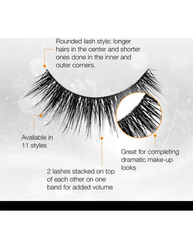 Pestañas Postizas Ardell Doble 207 - Volumen Doble, 4 Pares