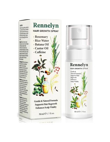 Spray Crecimiento Cabello Rennelyn 60ml Aceite Romero Ricino