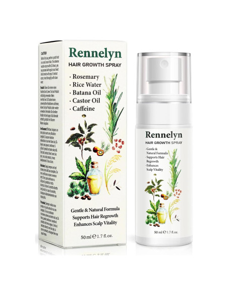 Spray Crecimiento Cabello Rennelyn 60ml Aceite Romero Ricino
