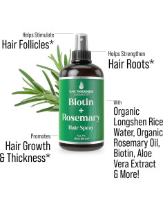 Spray de Biotina y Aceite de Romero 150ml - Crecimiento Cabello 2