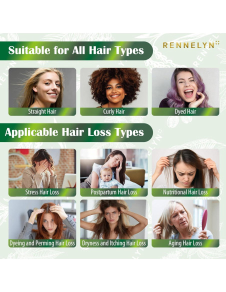 Spray Crecimiento Cabello Rennelyn 60ml Aceite Romero Ricino