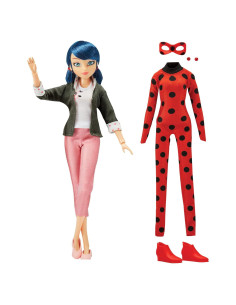 Muñeca Marinette Superhero Secret Ladybug Playmates Toys 26.67 cm