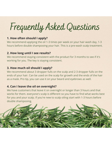 Aceite Crecimiento Cabello Orgánico 50 ml - Romero, Ricino, Amla