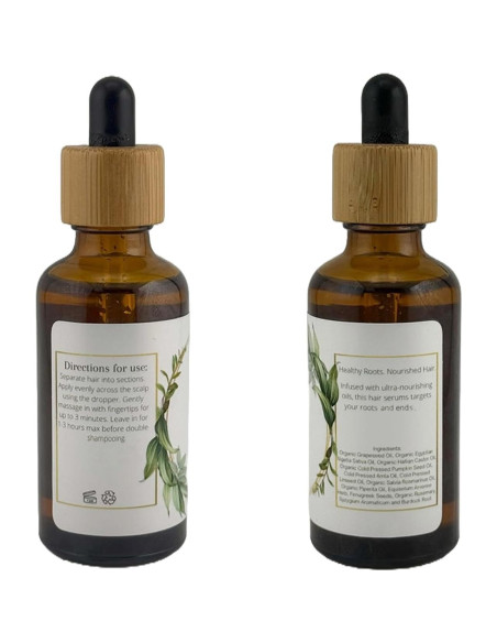 Aceite Crecimiento Cabello Orgánico 50 ml - Romero, Ricino, Amla