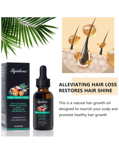 Aceite de Batana Orgánico Tgideas 29.57 ml - Crecimiento Capilar