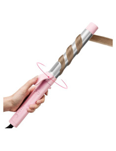 Plancha Rizada Automática TYMO ROTA 3.18 cm Rosa - 5 Temperaturas