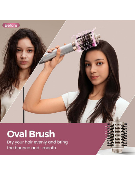 Estilizador de Cabello 5 en 1 Lecomely A3 - Rizado, Secado y Alisado