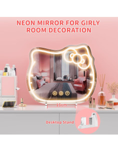 Espejo de Vanity YiaMia Hello Kit con Luz LED Dimmable 2