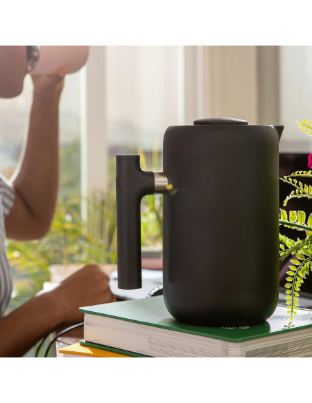 Cafetera Prensa Francesa Fellow Clara 0.71 L Acero Inoxidable Negro Mate