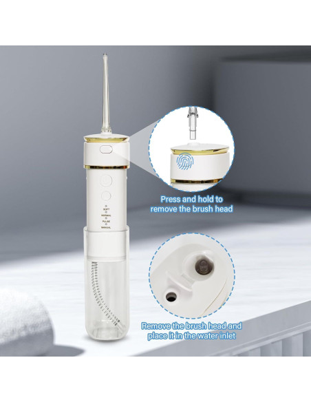 Irrigador Oral Portátil WAAYAA Mini Inalámbrico Recargable IPX7