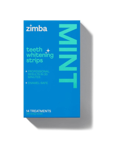 Tiras Blanqueadoras de Dientes Zimba Mint - 28 Tiras Veganas