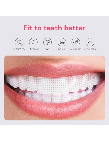Tiras Blanqueadoras DentiSmart - 28 Tiras para Dientes Sensibles