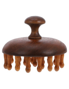 Peine de Madera de Sándalo Gatuida - Masajeador de Cuero Cabelludo