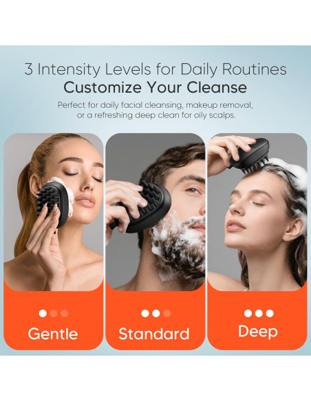 Cepillo de Masaje Eléctrico EKZ para Cuero Cabelludo - Silicona