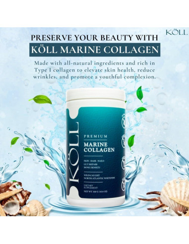 KLL Polvo de Colágeno Marino Hidrolizado 300g Sin Sabor