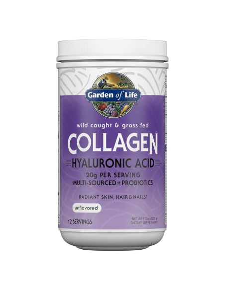 Suplemento de colágeno marino Garden of Life 20g sin sabor Suplemento de colágeno marino Garden of Life 20g sin sabor