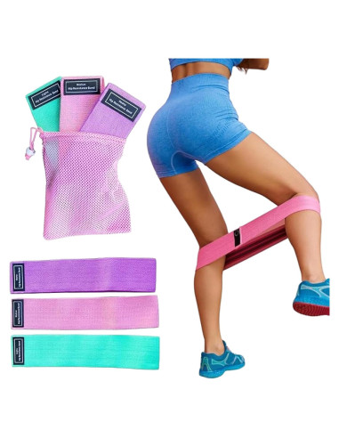 Bandas de Glúteos Perfect Stix - 3 Niveles de Resistencia