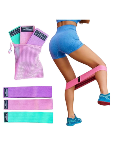 Bandas de Glúteos Perfect Stix - 3 Niveles de Resistencia