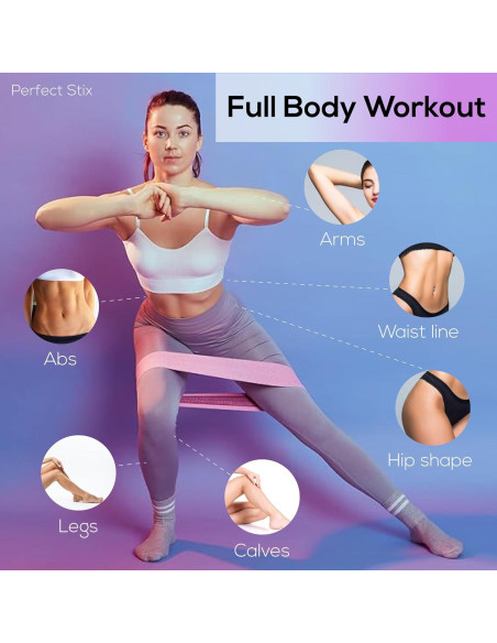 Bandas de Glúteos Perfect Stix - 3 Niveles de Resistencia