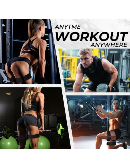 Bandas de Oclusión Glúteos Hpmjz 60x5cm Ajustables 2 Pcs