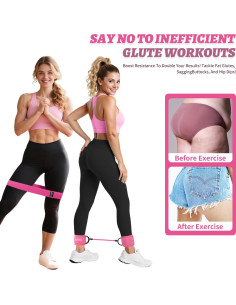 Conjunto de bandas de resistencia KUTIZE para tobillos y glúteos 2