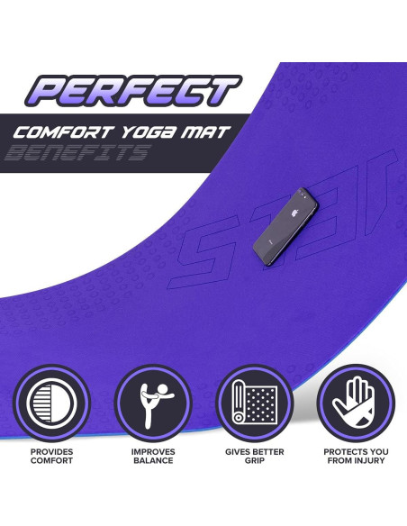 Esterilla de Yoga Extra Gruesa JELS 10MM Antideslizante TPE