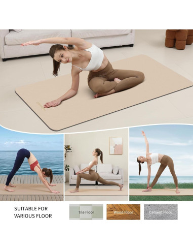 Alfombrilla de Yoga Extra Gruesa 8mm Wohao 182.88x71.12cm