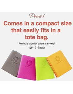 Colchoneta de Yoga Plegable Primasole 4mm Verde Jango 2